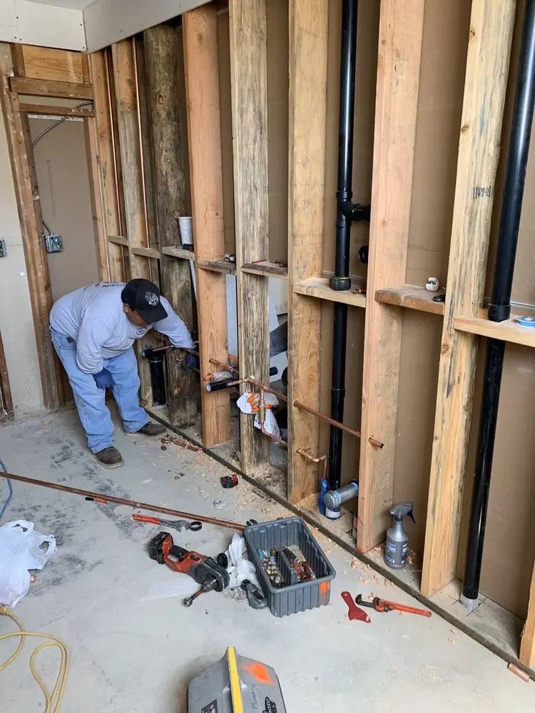 Commercial rough-in plumbing for Water Heater Replacement in Ashborough